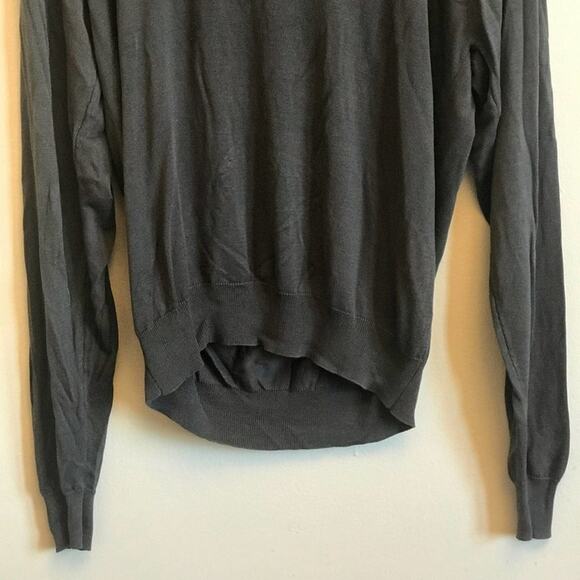 Roberto Villini Studios M brown turtleneck sweater 100% silk - Picture 3 of 7